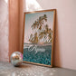 Until We Meet Again Print | Makole'a Black Sand Beach Travel Poster | Hawaii Digital Wall Art