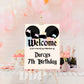 Disneyland Inspired Welcome Sign | Vintage Disneyland Printable Party Supplies