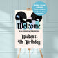 Disneyland Inspired Birthday Welcome Sign | Happiest Birthday On Earth | Disneyland Printable Party Supplies
