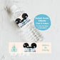 Disneyland Water Bottle Label | Vintage Disney Park Birthday Editable Water Bottle Label Template | Disney Boy Birthday