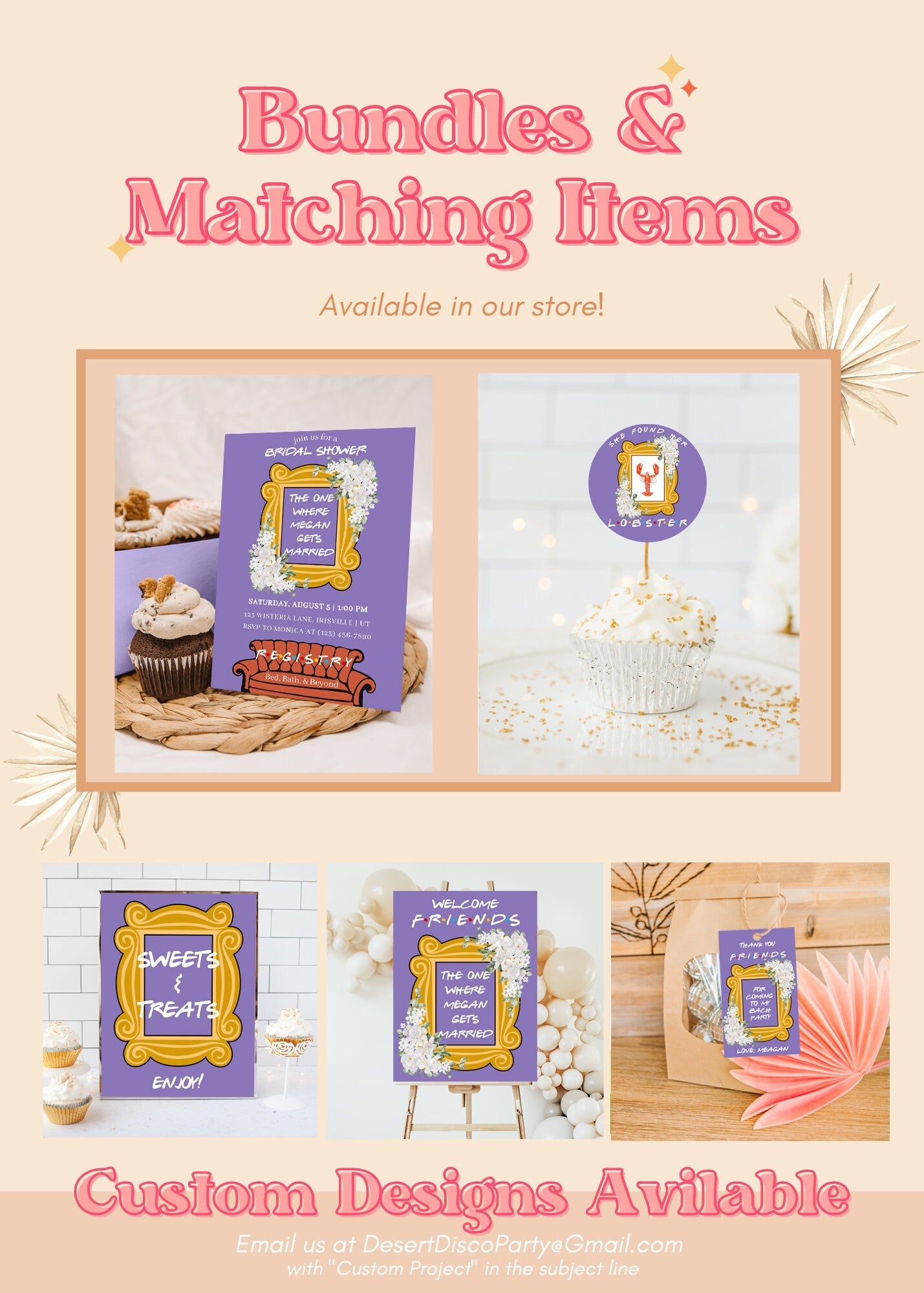 Friends Theme Bridal Shower Welcome Sign 90s Friends Themed Printable Wedding Shower Supplies