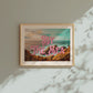 Meet Me By the Sea Postcard Print | Ocean Beach Travel Poster | Digital Wall Art