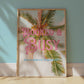 Booked and Busy Print: Palm Tree Poster | Digital Wall Art