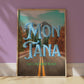Montana: The Last Best Place Print | Montana Travel Poster | Digital Wall Art