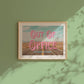 Retro Postcard Print: Out Of Office | Digital Wall Art