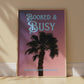 Booked and Busy Print: Palm Tree Silhouette Poster | Digital Wall Art