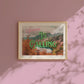 Vermont is Calling Print | Vermont Mountains Travel Poster | Digital Wall Art