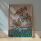 Until We Meet Again Print | Makole'a Black Sand Beach Travel Poster | Hawaii Digital Wall Art