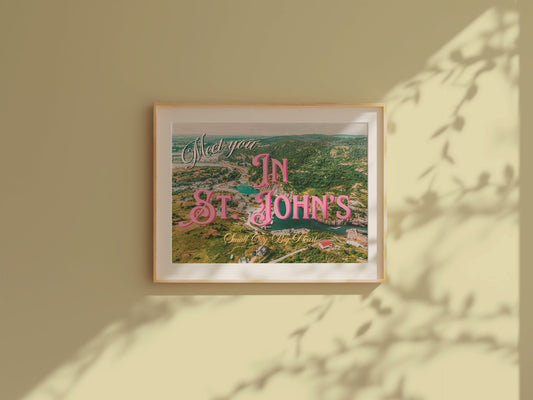 St John's Art Print | Canada Postcard Print | Digital Wall Art
