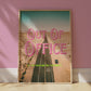 Retro Postcard Print: Out Of Office Road Trip | Digital Wall Art