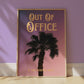 Out of Office Print: Palm Tree Silhouette Poster | Digital Wall Art