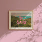 Meet You in Oahu Wall Art | Hawaii Beach Art | Oahu Vintage Style Postcard Print | Digital Wall Art