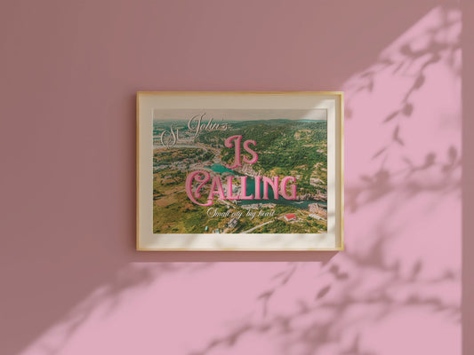 St.John's is Calling Art Print | Canada Postcard Print | Digital Wall Art