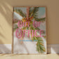 Out of Office Print: Palm Tree Poster | Digital Wall Art