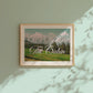 Meet Me at The Cabin Print | Montana Mountain Travel Poster | Digital Wall Art