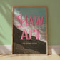Hawaii Black Sand Beach Print | Maui Punaluʻu Beach Travel Poster | Hawaii Digital Wall Art