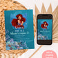 ANY AGE New Little Mermaid Birthday Invite | 2023 Little Mermaid Birthday Invitation | Kids Birthday Party Invite | Instant Download