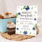 Blueberry First Birthday Party Invitation | Berry First Birthday Invite | Blueberry Birthday Printable Template
