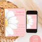 ANY AGE Daisy Birthday Invitation | Boho Daisy Birthday Invite | Boho Daisy First Birthday Invite | Floral Digital Evite Printable Template