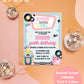 Shake, Rattle, and Roll Invite | ANY AGE 50's Theme Birthday Invite | 50's Retro Diner Theme Birthday Invite | Printable Invite