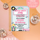 Little, Bitty, Pretty ONE Birthday Invite | First Birthday Invite | 50's Theme First Birthday Party Invite | Instant Download