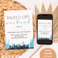 Bach and the City Bachelorette Party Invitation | NYC Bachelorette Party Invite | Bach and the City Blue Bachelorette Weekend | Printable