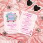 Come on Barb, Let's Go Party Bachelorette Party Invitation | Retro 90s Doll Bach Invite | Hot Pink Doll Bachelorette Invitation Itinerary
