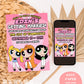 Powerpuff Girls Bachelorette Party Invitation | Powerpuff Bachelorette Party Invite | Girl Power Bach Girls Trip Itinerary | Y2K Invite
