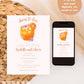 Cheers to Love Engagement Party Invitation | Boho Tropical Engagement Party Invite | Minimalist Cocktail Engagement Party | Editable Invite