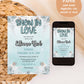 Snow in Love Bridal Shower Invitation | Winter Bridal Shower Invite | Minimalist Christmas Winter Bridal Shower | Editable Invite Template