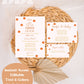 Minimal Pumpkin Baby Shower Invitation Suite | Gender Neutral Fall Baby Shower Invite | Minimalist Halloween Baby Shower | Printable