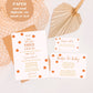 Minimal Pumpkin Baby Shower Invitation Suite | Gender Neutral Fall Baby Shower Invite | Minimalist Halloween Baby Shower | Printable