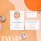 Groovy Baby Boy Shower Invitation Suite | Disco Baby Shower Invites | Retro 70s Baby Shower | Printable Invite Suite