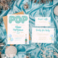 Ready to Pop Blue Baby Shower Invitation Suite | Blue Baby Shower Invite | Minimalist Baby Shower | Twins Baby Shower | Editable Printable