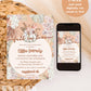 Fall in Love Bridal Shower Invite | Boho Autumn Wedding Shower Invite | Floral Pumpkin Bridal Shower Invitation | Fall Bridal Shower