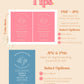 Camp Bachelor and Bachelorette Party Theme | Joint Jack and Jill Camping Party Weekend | Minimalist Editable Invitation & Itinerary