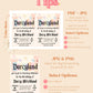 ANY AGE YOUland Vintage Theme Park Birthday Invitation | Retro Theme Park Birthday Invite | Retro Pink Castle Birthday Invitation | A05