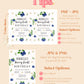 Blueberry First Birthday Party Invitation | Berry First Birthday Invite | Blueberry Birthday Printable Template