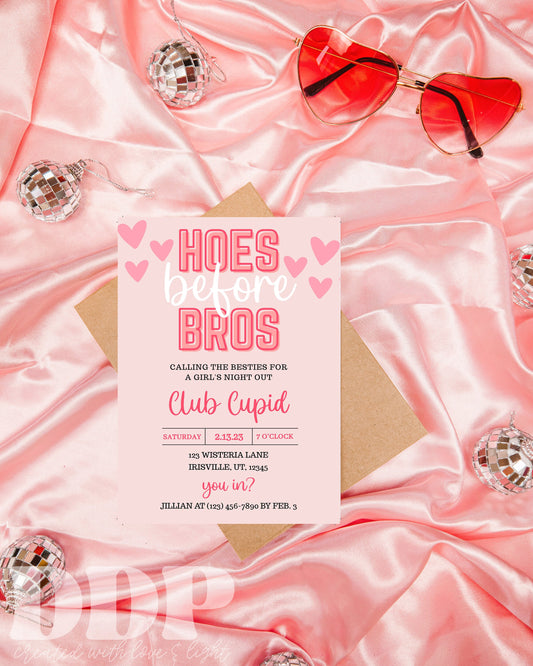 Galentine's Night Out Invitation | Galentine's Day Party Invite | Galentines Invitation | Valentine's Party Invite | Editable Template