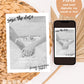 Modern Boho Save the Date Photo Template | Editable Save the Date | Photo Save the Date Template | Boho Beach Wedding Save the Date