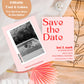 Vintage Valentine Save the Date Template | Retro Save the Date | Photo Save the Date Template | Printable Invitation