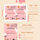 Our Little Boo is Almost Due Girl Baby Shower Invitation Suite | Halloween Ghost Baby Shower Invite | Spooky Baby Shower | Printable Invite