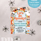ANY AGE Retro Groovy Halloween Birthday Party Invitation | Blue Hippie Halloween Invite | Spooky Vibes Party | Groovy Ghost Party