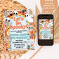 ANY AGE Retro Groovy Halloween Birthday Party Invitation | Blue Hippie Halloween Invite | Spooky Vibes Party | Groovy Ghost Party