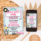 Little, Bitty, Pretty ONE Birthday Invite | First Birthday Invite | 50's Theme First Birthday Party Invite | Instant Download