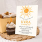 Boho First Trip Around the Sun Birthday Invite | Gender Neutral Birthday Invite | Retro Sunshine Birthday Party Invite | Instant Download