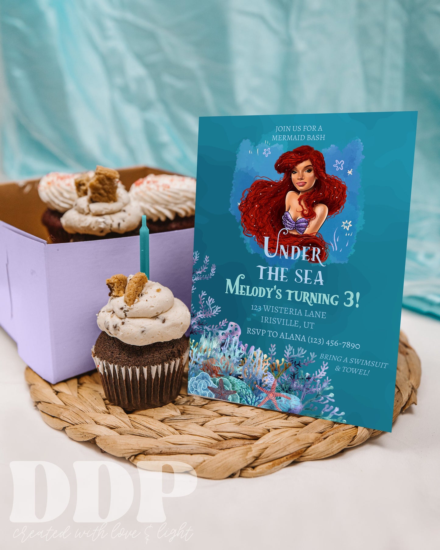 ANY AGE New Little Mermaid Birthday Invite | 2023 Little Mermaid Birthday Invitation | Kids Birthday Party Invite | Instant Download