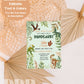 ANY AGE Dinosaur Birthday Invite | Stomp Chomp Roar Birthday Invitation | Dinosaur Birthday Party Invite | Instant Download