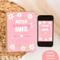 Daisy Birthday Party Invitation | Daisy 1st Birthday Invitation | Boho Daisy First Birthday Invite | Pink Floral Digital Evite