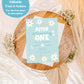 ANY AGE Daisy Chain Blue Birthday Invite | Modern Daisy Birthday Invite | Boho Daisy Birthday Invite | Blue Floral Digital Evite